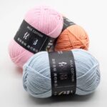 Acrylic Yarn 4-Ply Milk Cotton